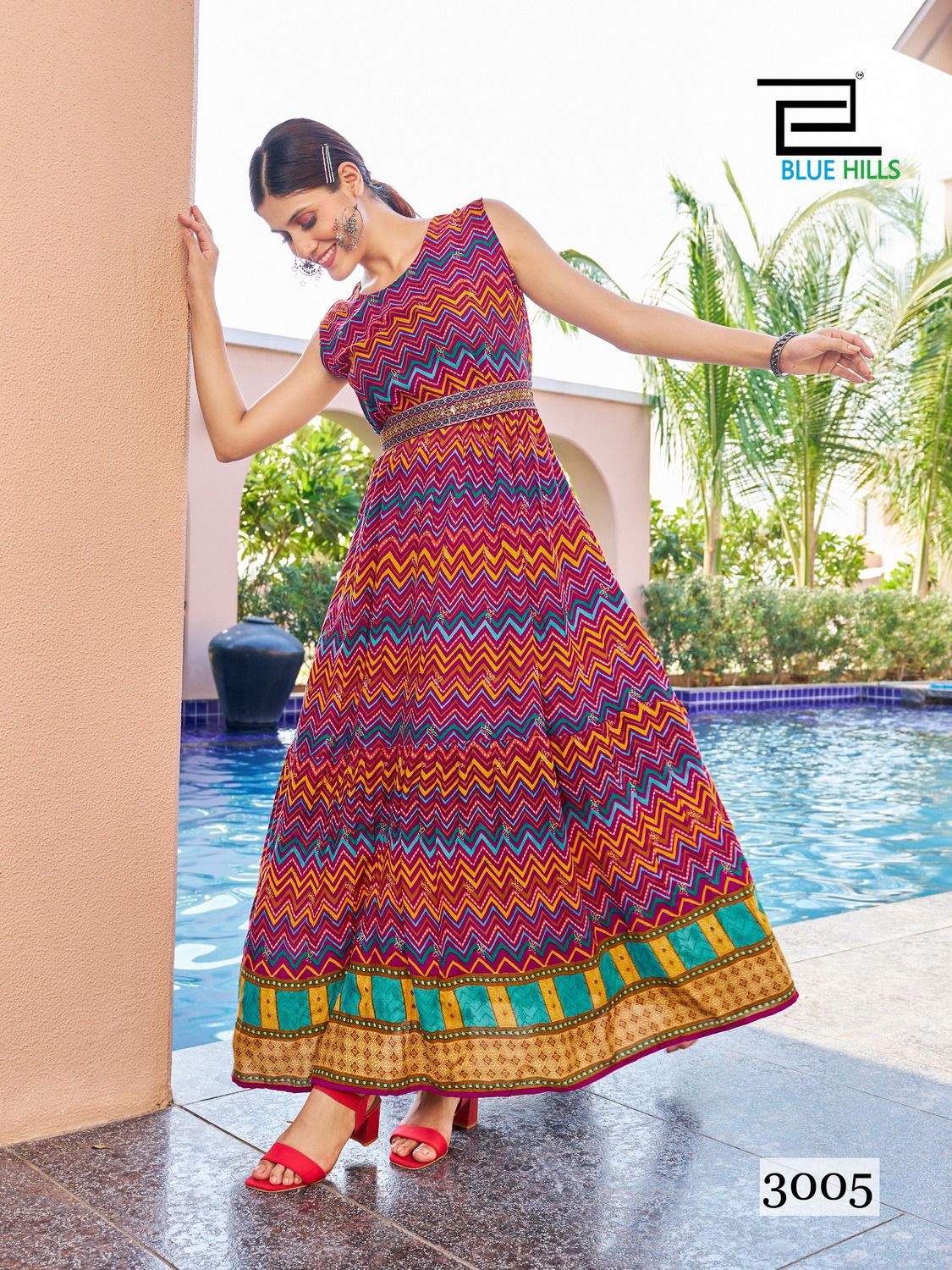 Blue Hills Rakhsha Bandhan 3 Designer Anarkali Kuris Catalog
